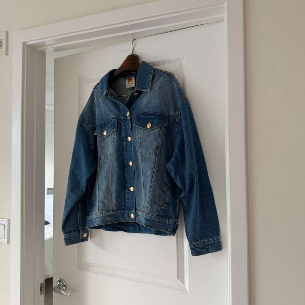 Farm Rio Denim Buttoned Jacket - Picture 6 of 7